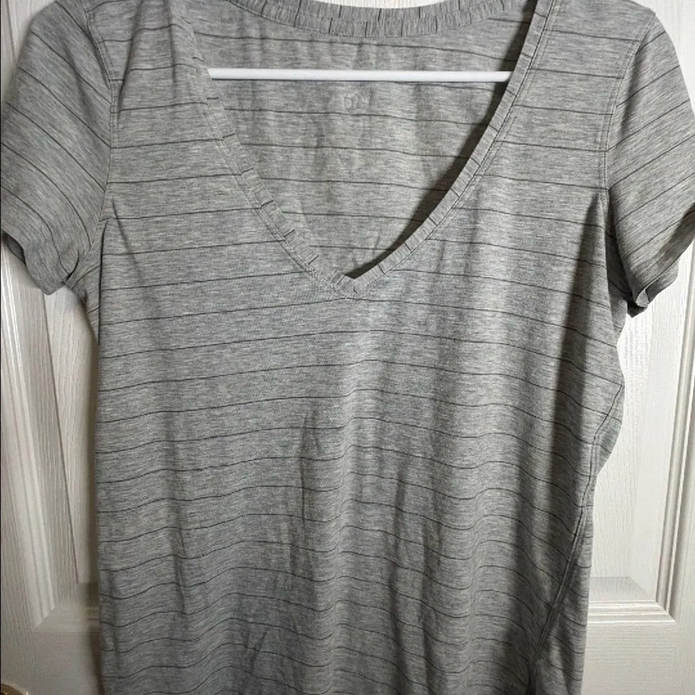 Lululemon Gray Striped Women's Top